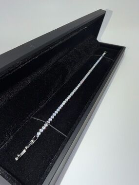 Silver Tennis Bracelet - 2mm